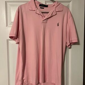 Ralph Lauren Men's Soft Pink Polo Shirt